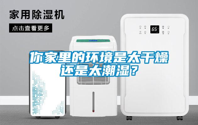 你家裏的環境是太幹燥還是太潮濕？
