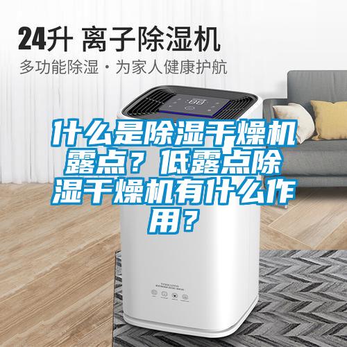 什麽是91看片在线下载幹燥機露點？低露點91看片在线下载幹燥機有什麽作用？