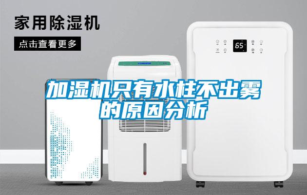 加濕機隻有水柱不出霧的原因分析
