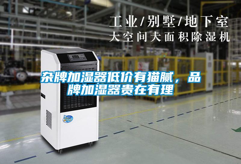 雜牌加濕器低價有貓膩，品牌加濕器貴在有理