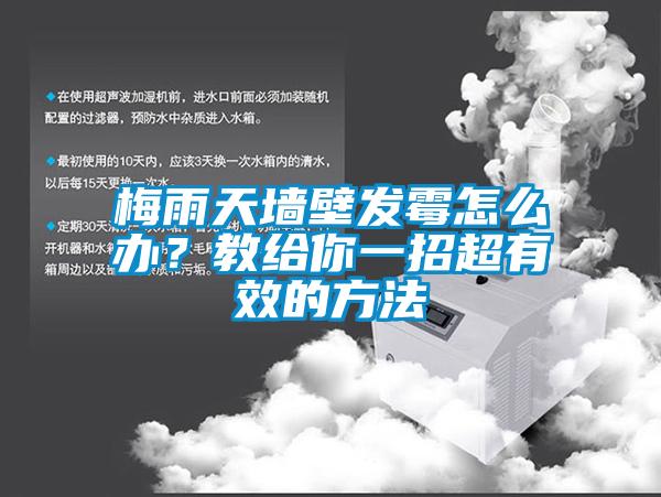 梅雨天牆壁發黴怎麽辦？教給你一招超有效的方法