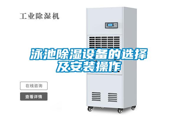 泳池91看片在线下载設備的選擇及安裝操作