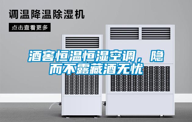 酒窖恒溫恒濕空調，隱而不露藏酒無憂