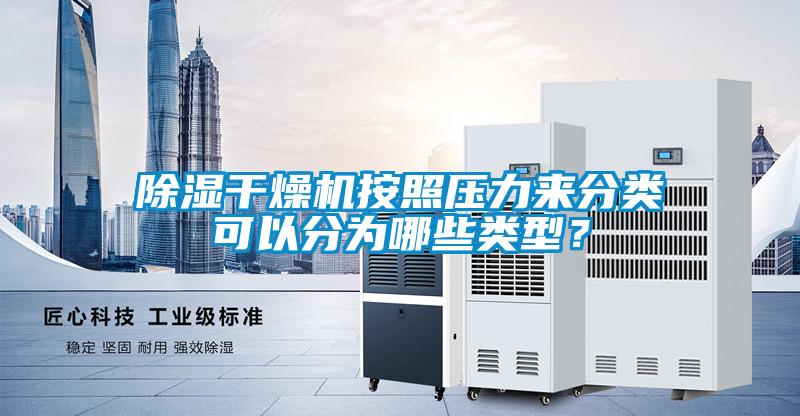 91看片在线下载幹燥機按照壓力來分類可以分為哪些類型？