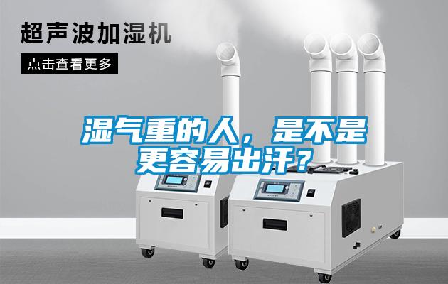 濕氣重的人，是不是更容易出汗？