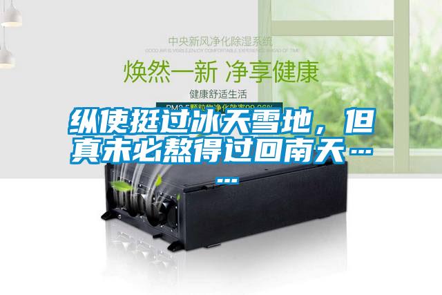 縱使挺過冰天雪地，但真未必熬得過回南天……