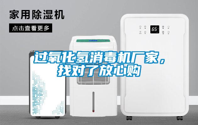 過氧化氫消毒機廠家，找對了放心購