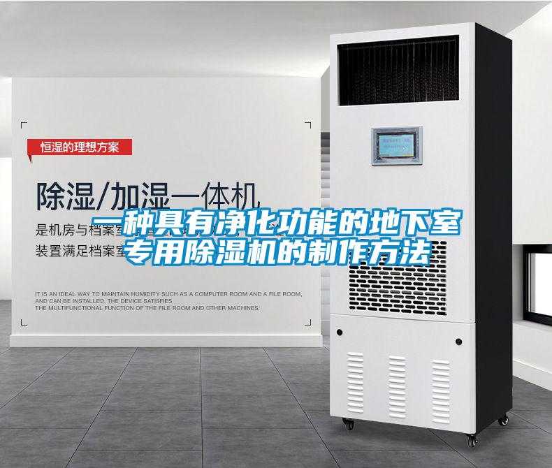 一種具有淨化功能的地下室專用91看片在线下载機的製作方法