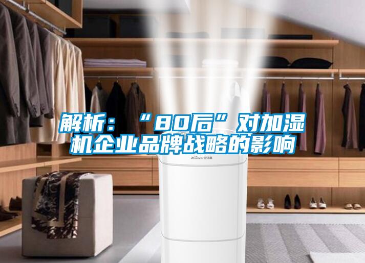 解析：“80後”對加濕機企業品牌戰略的影響