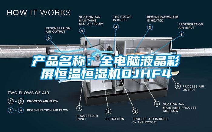 產品名稱：全電腦液晶彩屏恒溫恒濕機DJHF4