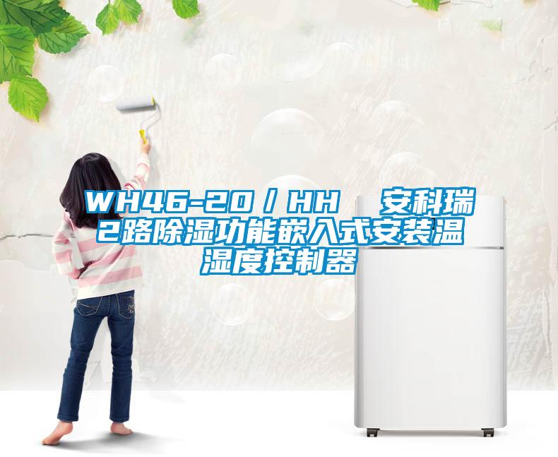 WH46-20／HH  安科瑞2路91看片在线下载功能嵌入式安裝溫濕度控製器