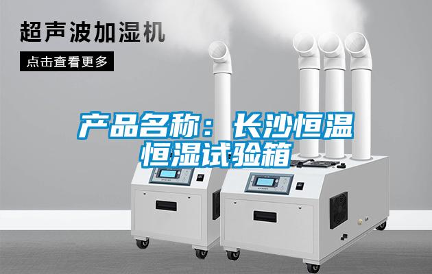 產品名稱：長沙恒溫恒濕試驗箱