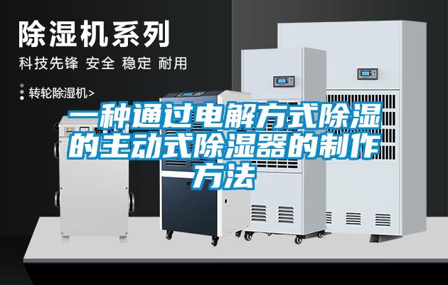 一種通過電解方式91看片在线下载的主動式91看片在线下载器的製作方法