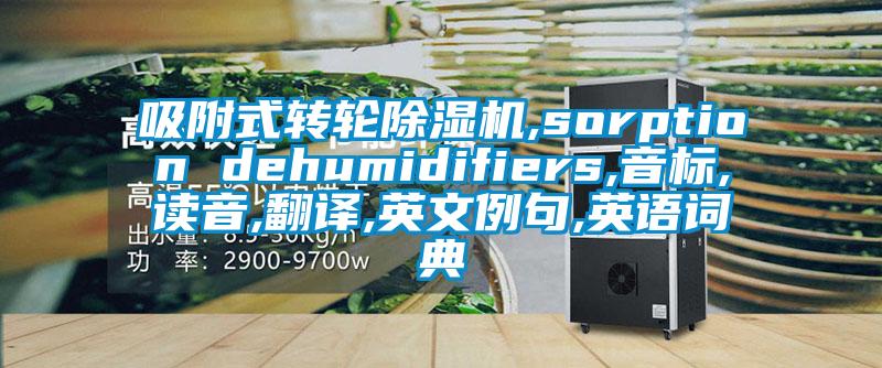 吸附式轉輪91看片在线下载機,sorption dehumidifiers,音標,讀音,翻譯,英文例句,英語詞典