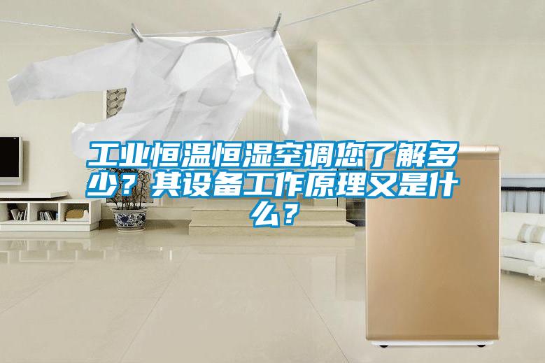 工業恒溫恒濕空調您了解多少？其設備工作原理又是什麽？
