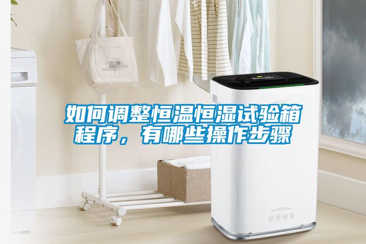 如何調整恒溫恒濕試驗箱程序，有哪些操作步驟