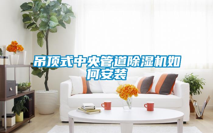 吊頂式中央管道91看片在线下载機如何安裝