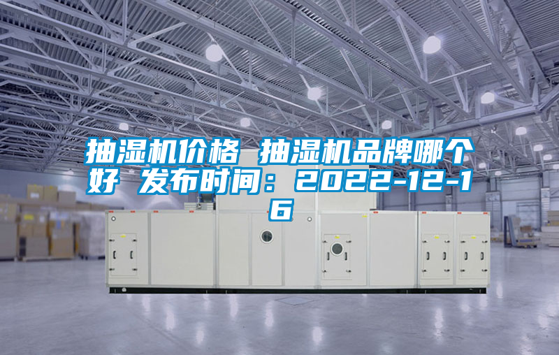 抽濕機價格 抽濕機品牌哪個好 發布時間：2022-12-16