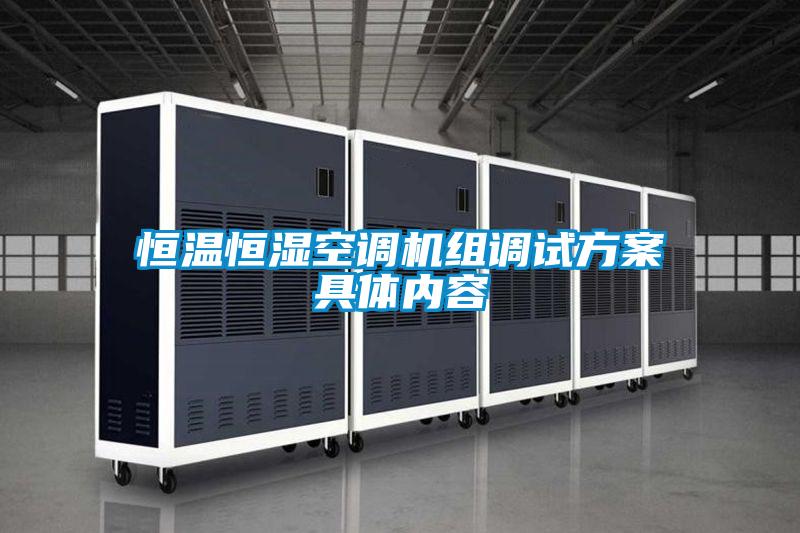 恒溫恒濕空調機組調試免费看片下载具體內容