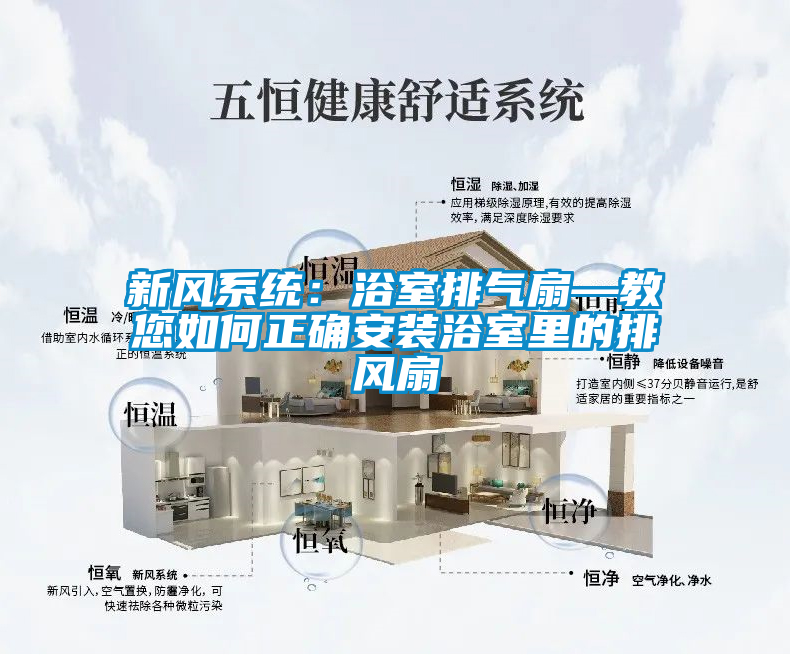 新風係統：浴室排氣扇—教您如何正確安裝浴室裏的排風扇