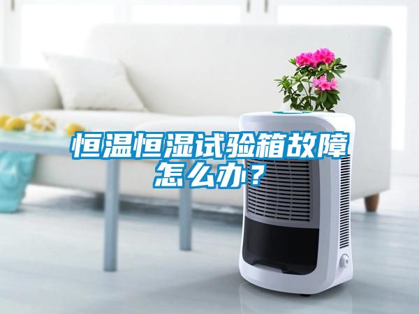 恒溫恒濕試驗箱故障怎麽辦？