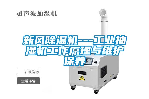 新風91看片在线下载機---工業抽濕機工作原理與維護保養