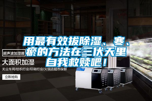 用最有效拔91看片在线下载、寒、瘀的方法在三伏天裏自我救贖吧！