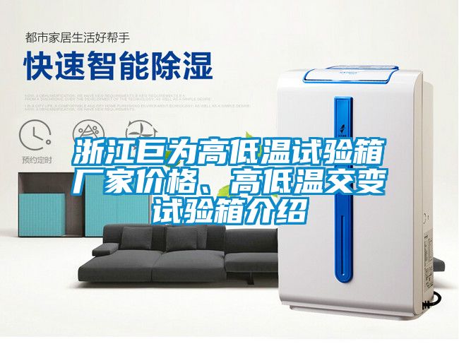 浙江巨為高低溫試驗箱廠家價格、高低溫交變試驗箱介紹