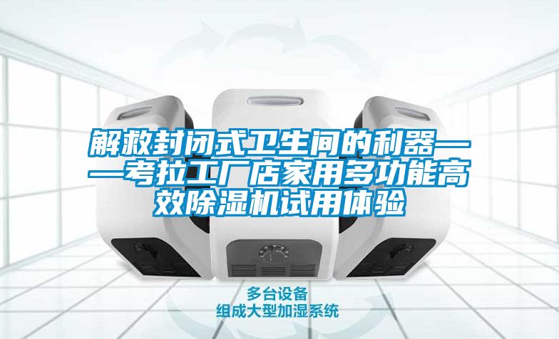 解救封閉式衛生間的利器——考拉工廠店家用多功能高效91看片在线下载機試用體驗