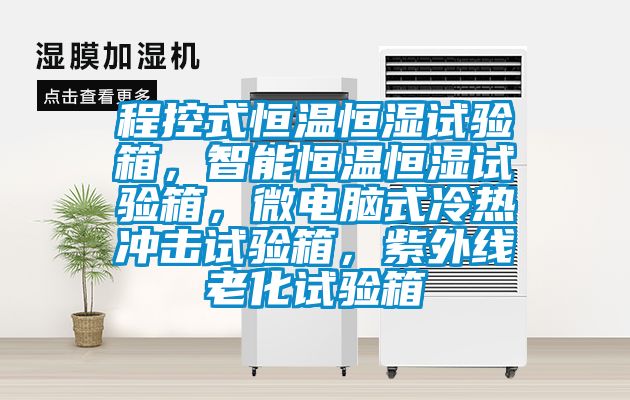 程控式恒溫恒濕試驗箱，智能恒溫恒濕試驗箱，微電腦式冷熱衝擊試驗箱，紫外線老化試驗箱