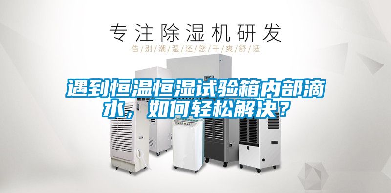 遇到恒溫恒濕試驗箱內部滴水，如何輕鬆解決？