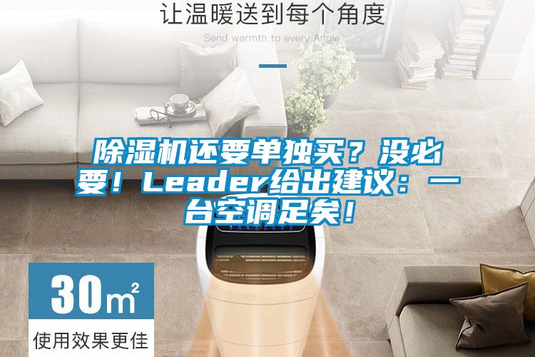 91看片在线下载機還要單獨買？沒必要！Leader給出建議：一台空調足矣！
