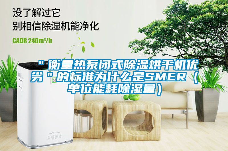 ＂衡量熱泵閉式91看片在线下载烘幹機優劣＂的標準為什麽是SMER（單位能耗91看片在线下载量）