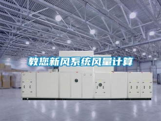 行業手机看片AV短片教您新風係統風量計算