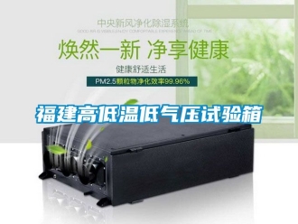 常見問題福建高低溫低氣壓試驗箱
