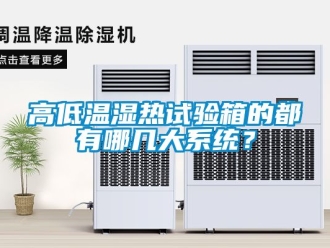 常見問題高低溫濕熱試驗箱的都有哪幾大係統？