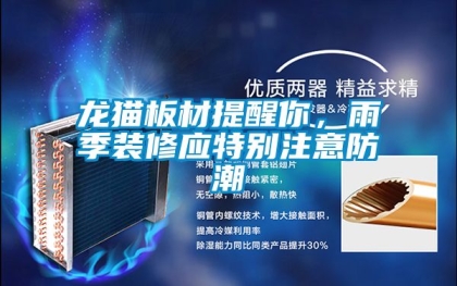 龍貓板材提醒你，雨季裝修應特別注意防潮