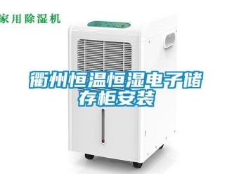 知識百科衢州恒溫恒濕電子儲存櫃安裝