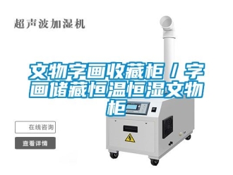 知識百科文物字畫收藏櫃／字畫儲藏恒溫恒濕文物櫃
